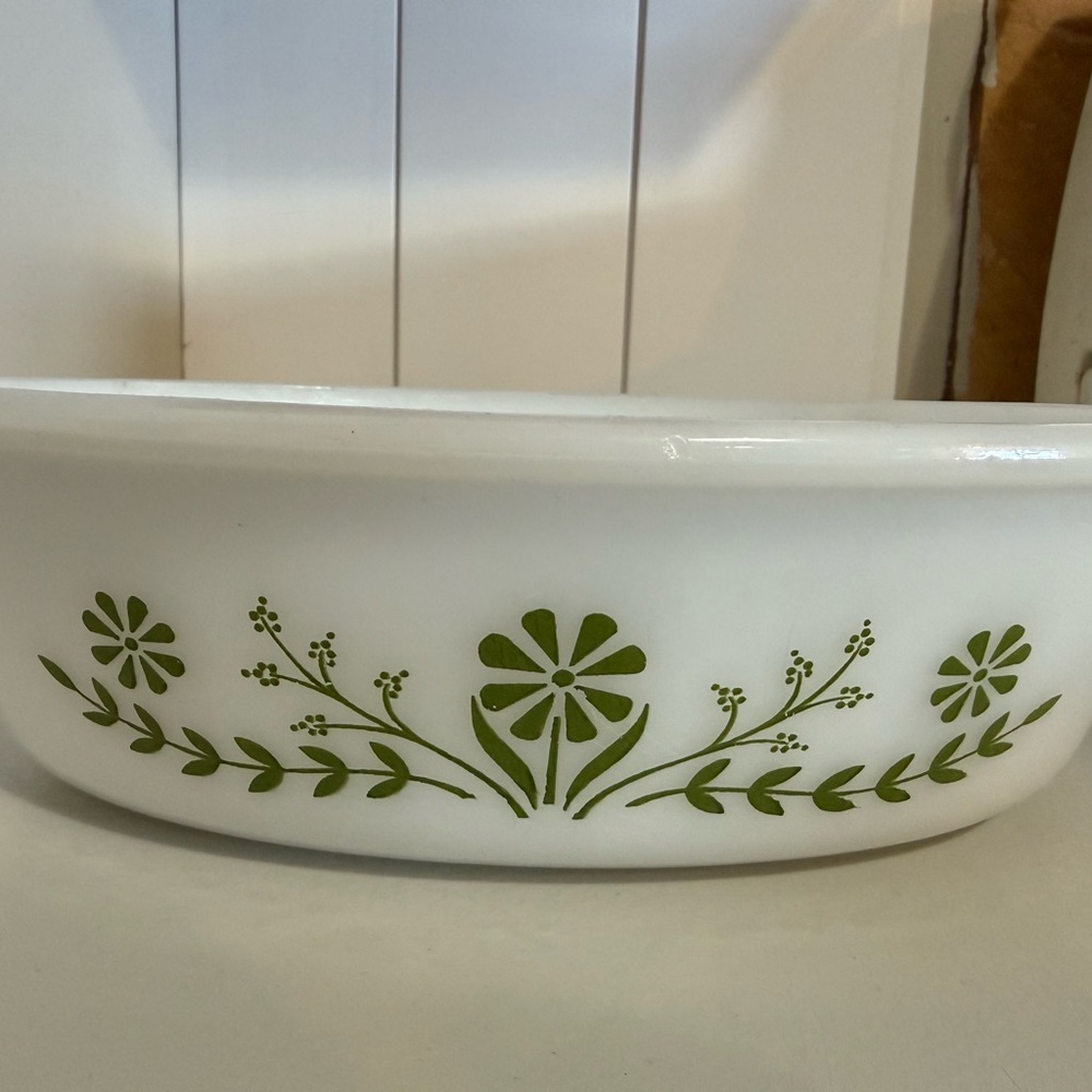 Vintage White Floral Baking Dish - Picture 6 of 7